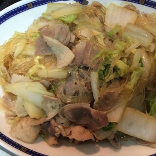 白菜と豚肉の炒め物